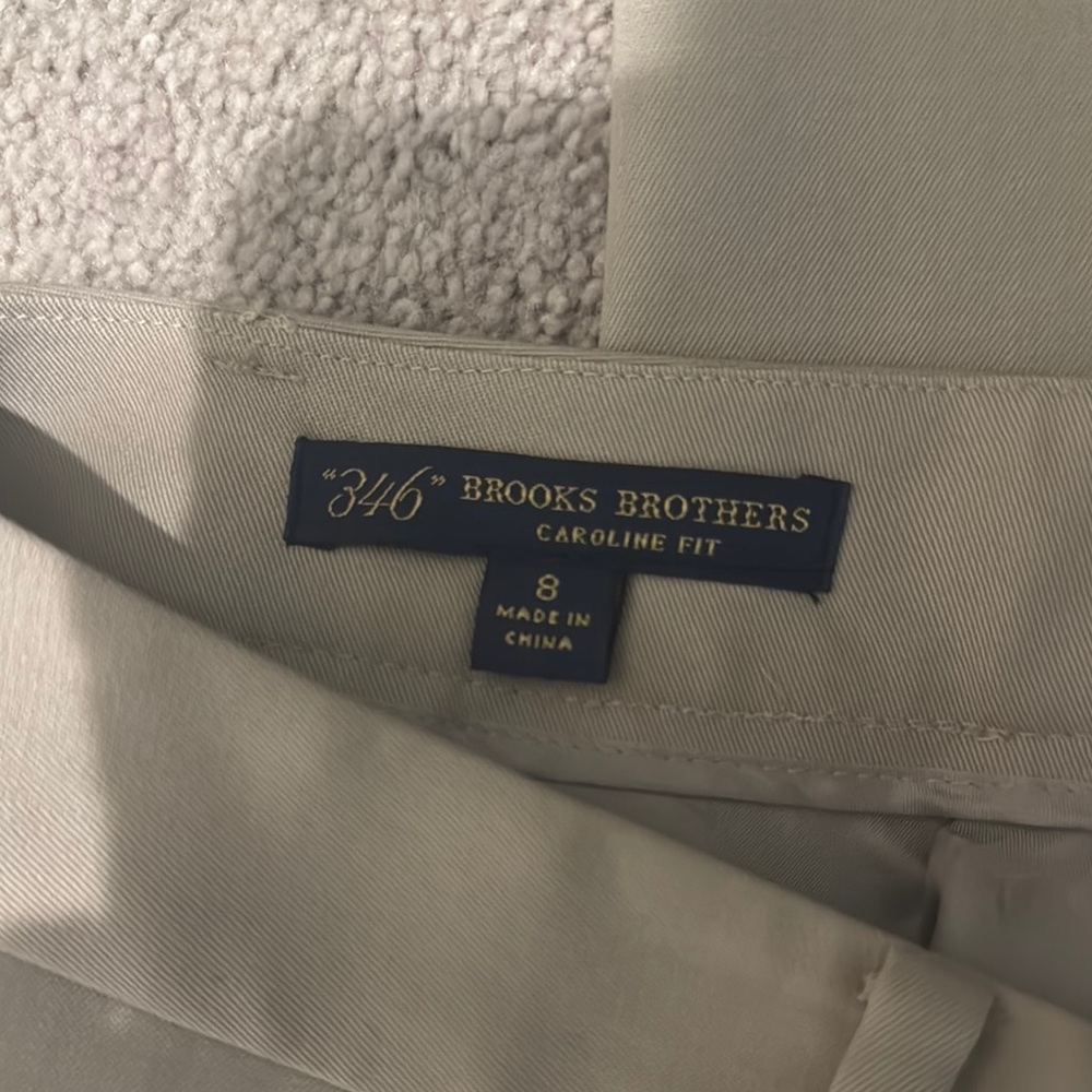 Brooks Brothers Women’s Tan Trouser Pants - Picture 2 of 4